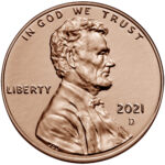 2021 Lincoln Penny Uncirculated Obverse Denver