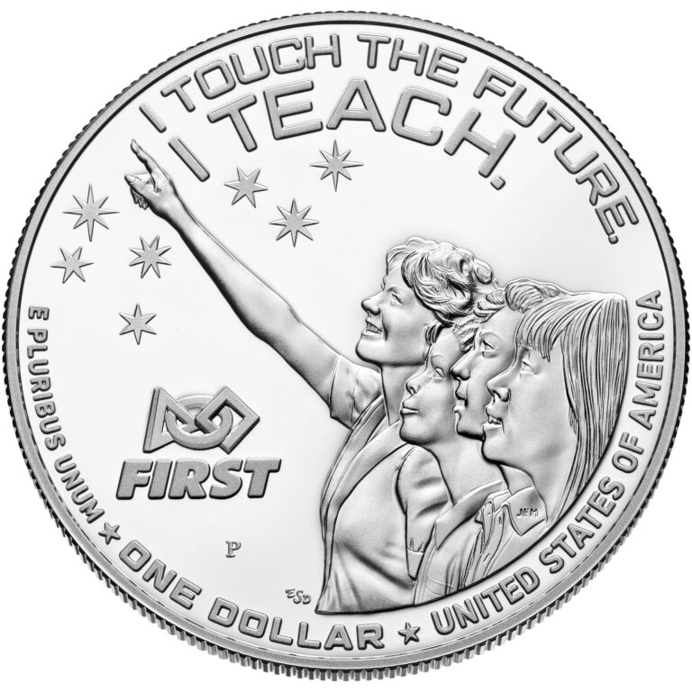 2021 Christa McAuliffe Commemorative Coin Proof Reverse