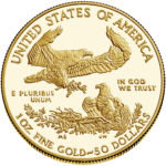 2021 American Eagle Gold One Ounce Proof Coin Reverse Old Design