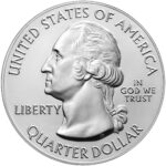 2021 America the Beautiful Quarters Five Ounce Silver Bullion Coin Obverse