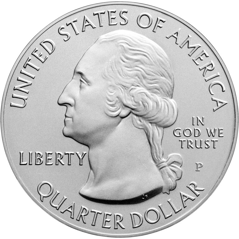 2021 America the Beautiful Quarters Five Ounce Silver Uncirculated Coin Obverse