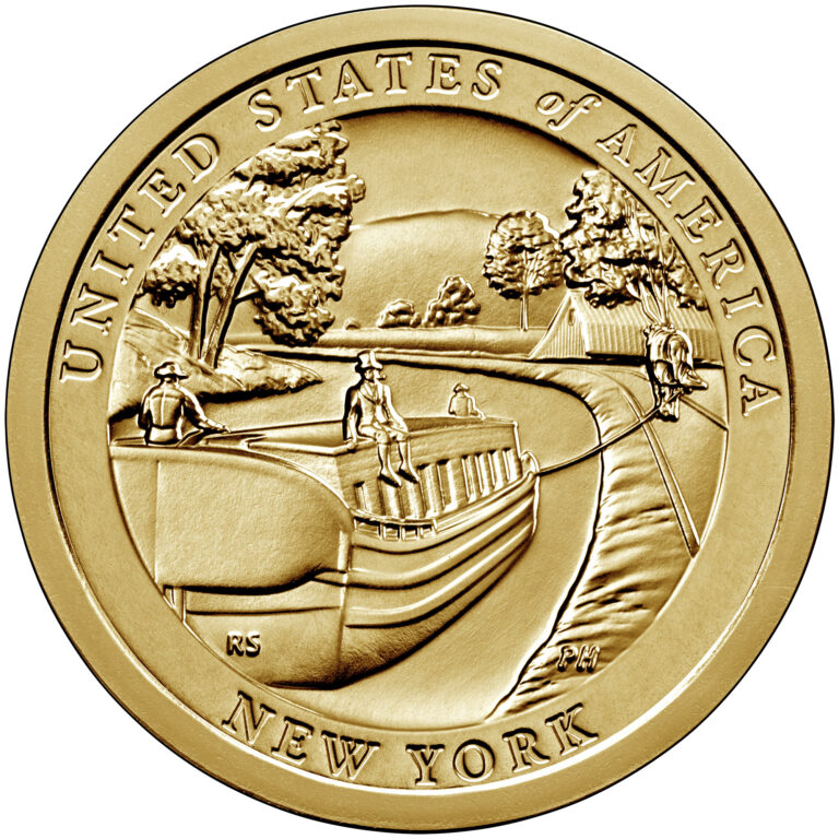 2021 American Innovation One Dollar Coin New York Uncirculated Reverse