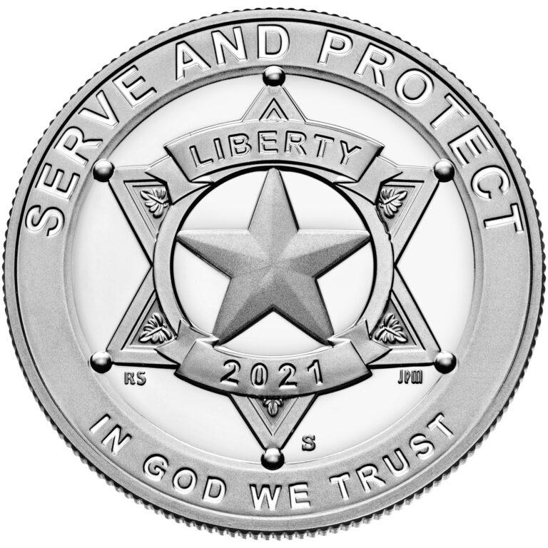 2021 National Law Enforcement Memorial and Museum Clad Coin Proof Obverse