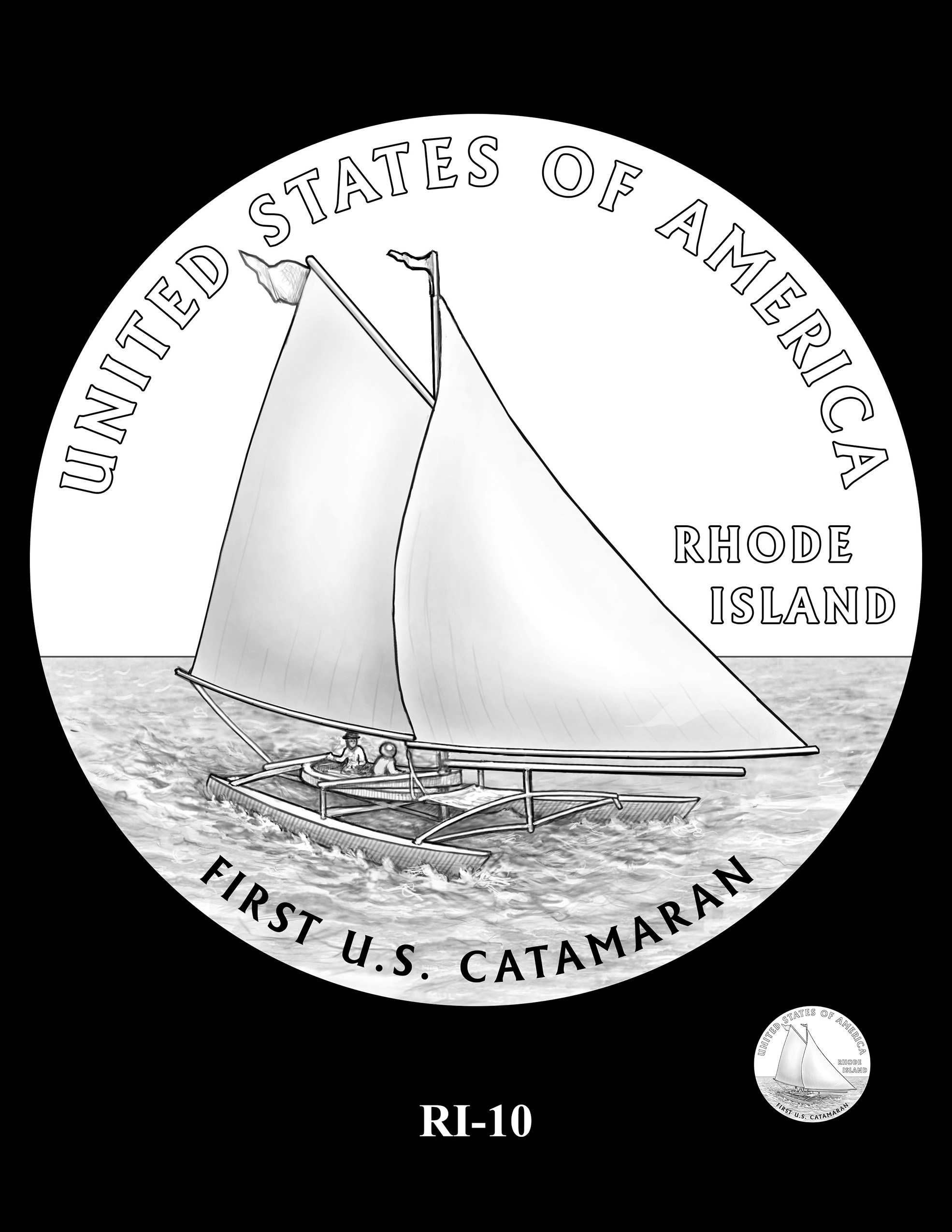 RI-10 -- 2022 American Innovation $1 Coin - Rhode Island