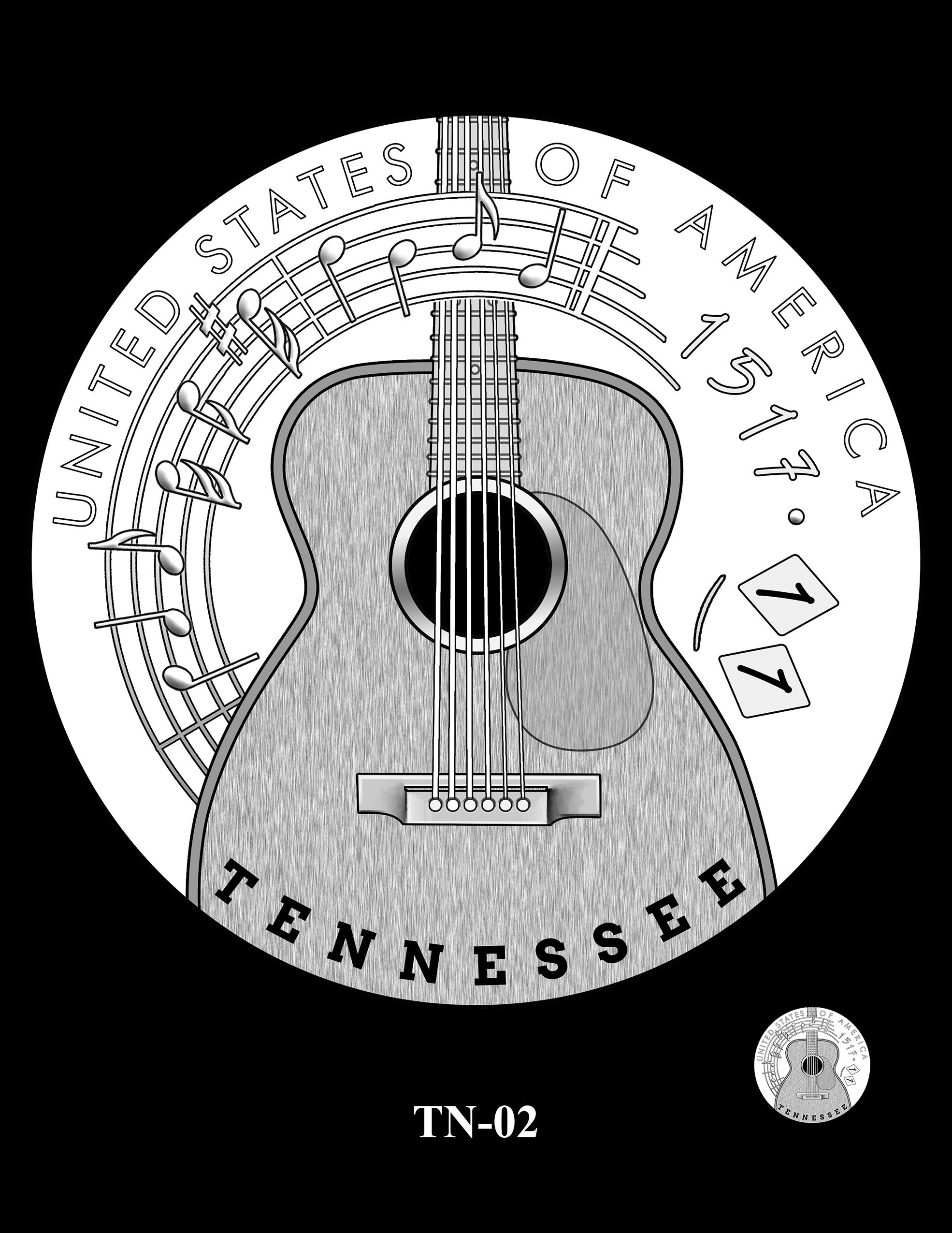 TN-02 -- 2022 American Innovation $1 Coin - Tennessee