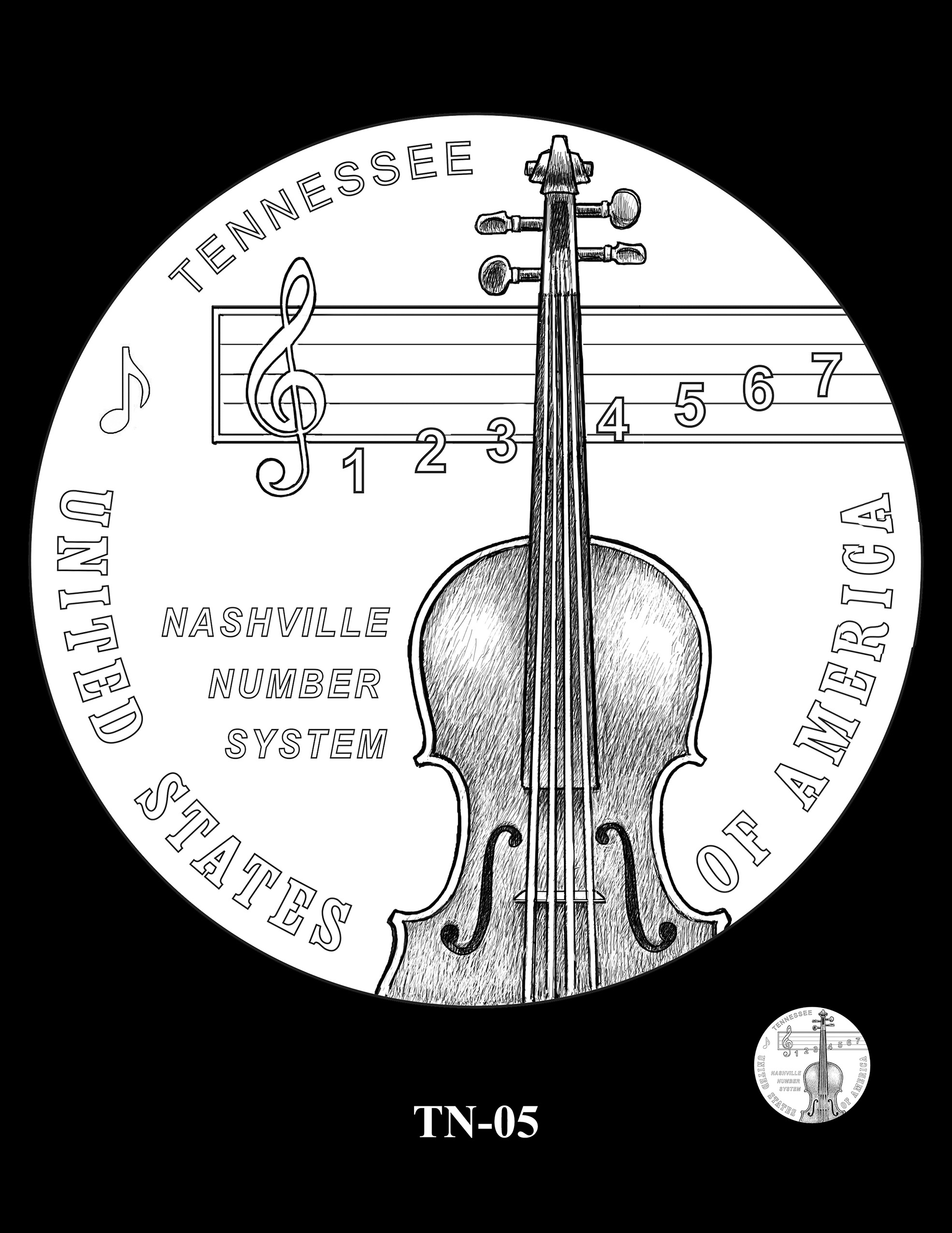 TN-05 -- 2022 American Innovation $1 Coin - Tennessee
