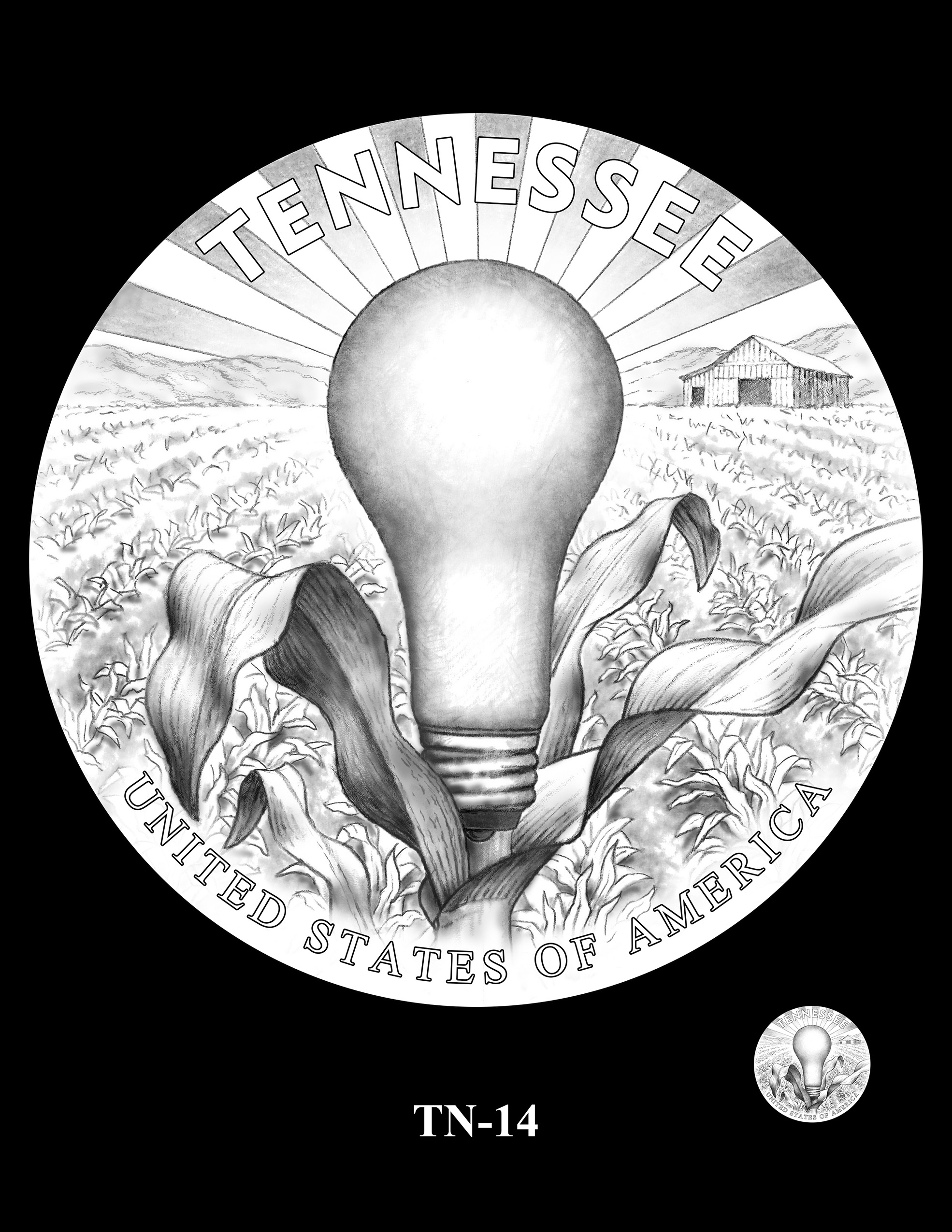 TN-14 -- 2022 American Innovation $1 Coin - Tennessee