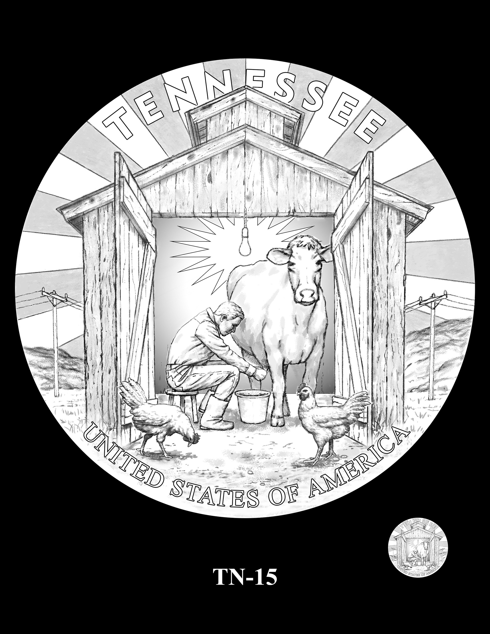 TN-15 -- 2022 American Innovation $1 Coin - Tennessee