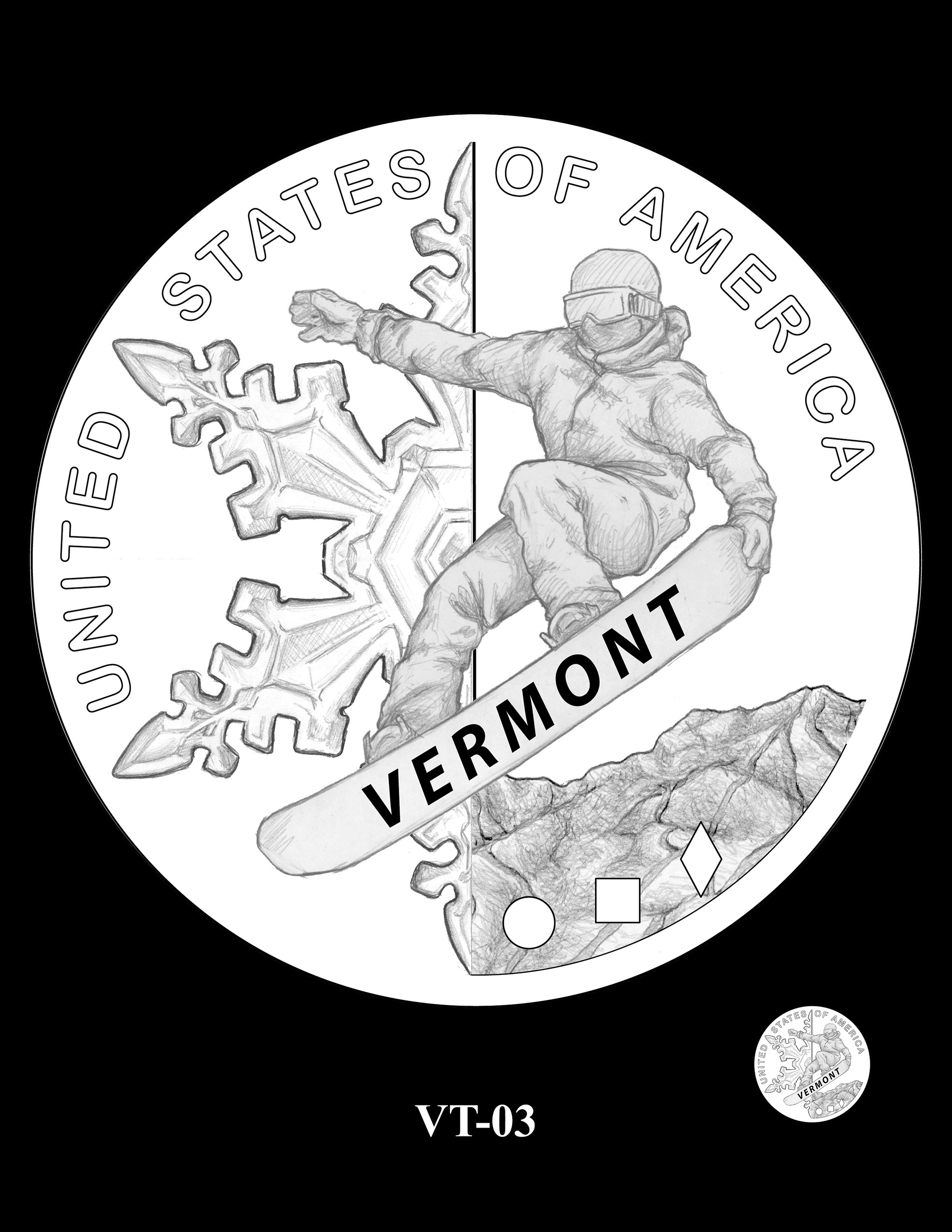 VT-03 -- 2022 American Innovation $1 Coin - Vermont