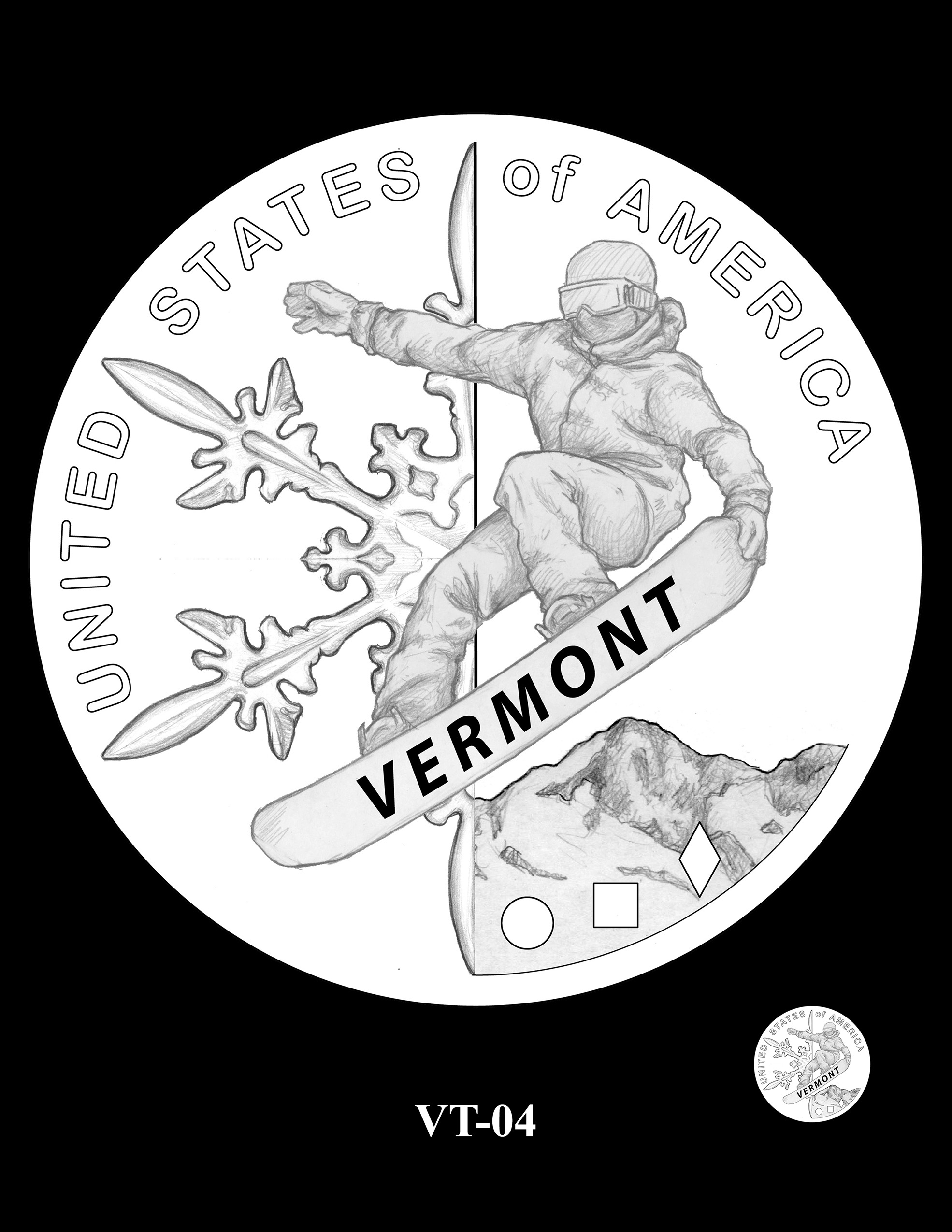 VT-04 -- 2022 American Innovation $1 Coin - Vermont