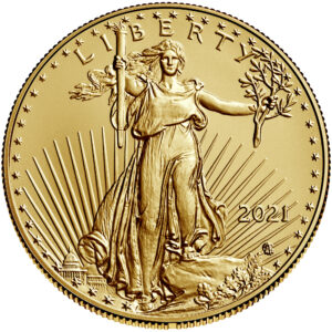 2021 American Eagle Gold One Ounce Bullion Coin Obverse New Design