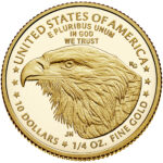 2021 American Eagle Gold Quarter Ounce Proof Coin Reverse New Design