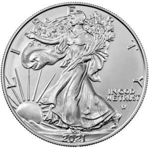 2021 American Eagle Silver One Ounce Bullion Coin Obverse New Design