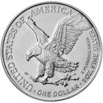 2021 American Eagle Silver One Ounce Bullion Coin Reverse New Design