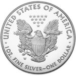 2021 American Eagle Silver One Ounce Proof Coin Reverse West Point Old Design