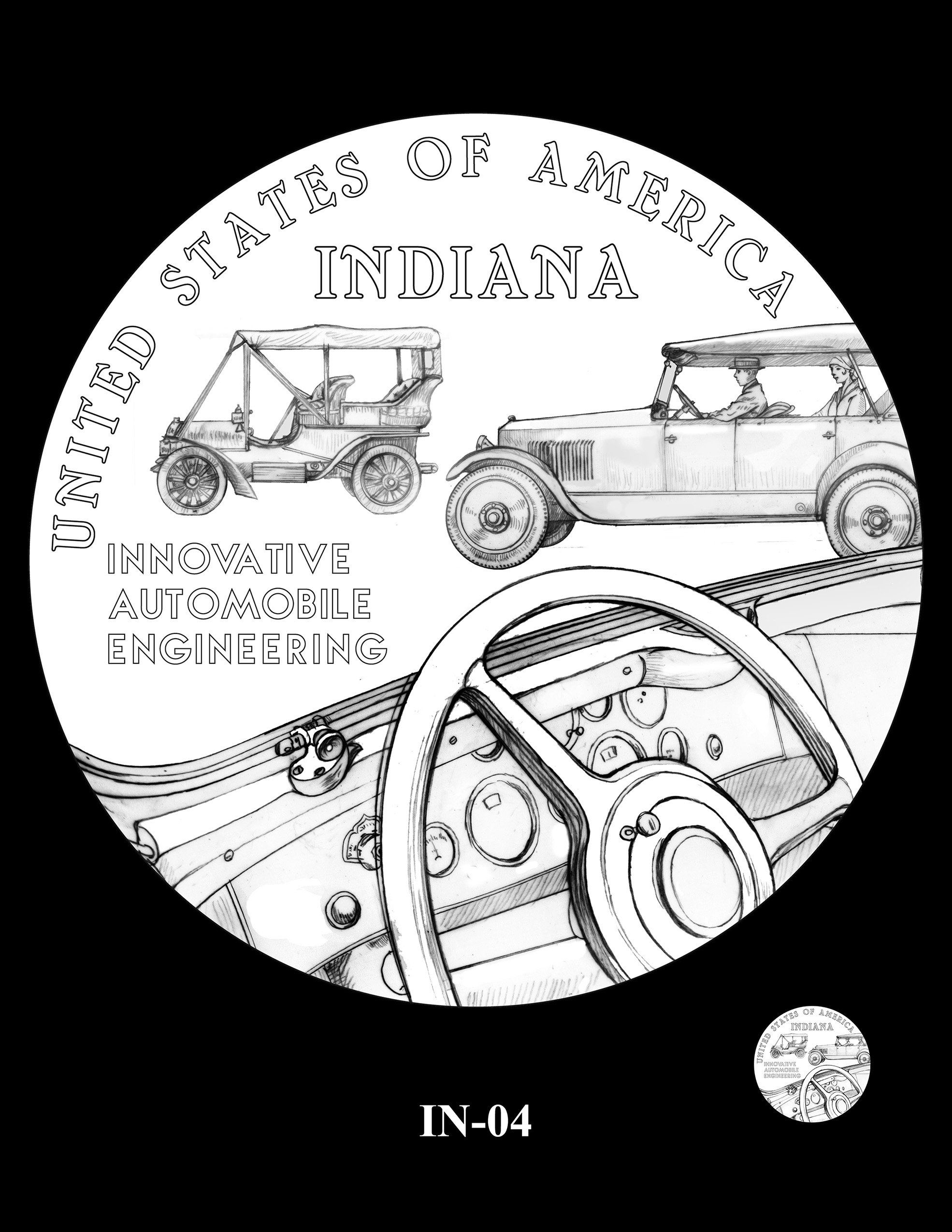 IN-04 -- 2023 American Innovation $1 Coin Program - Indiana