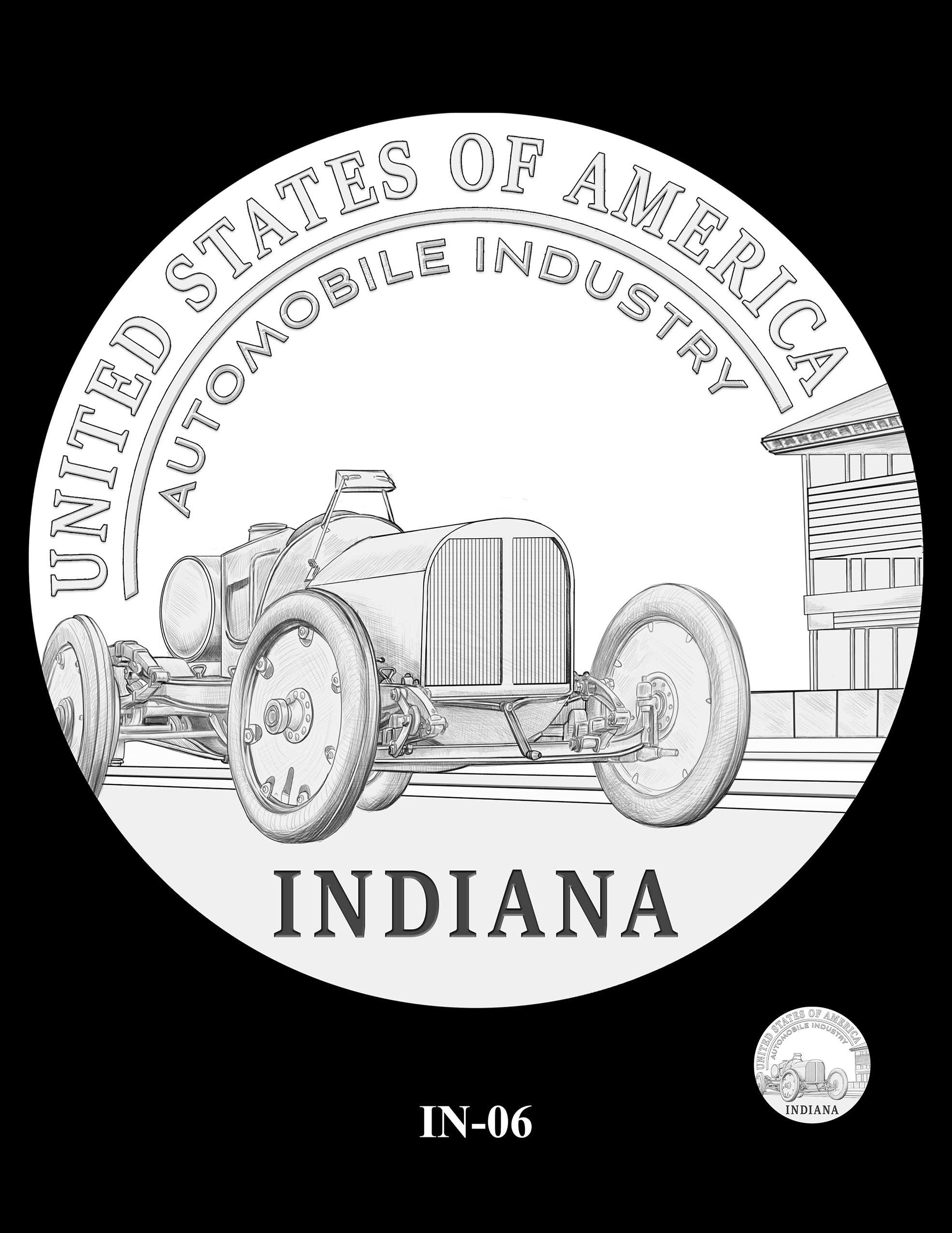 IN-06 -- 2023 American Innovation $1 Coin Program - Indiana