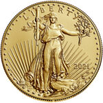 2021 American Eagle Gold One Ounce Uncirculated Coin Obverse New Design