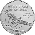 2021 American Eagle Platinum One Ounce Bullion Coin Reverse