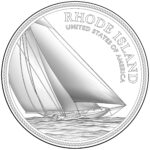 2022 American Innovation One Dollar Coin Rhode Island Line Art Reverse