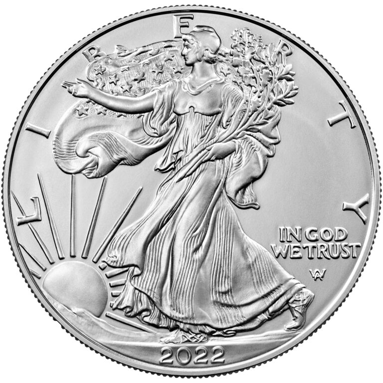 2022 American Eagle Silver One Ounce Bullion Coin Obverse