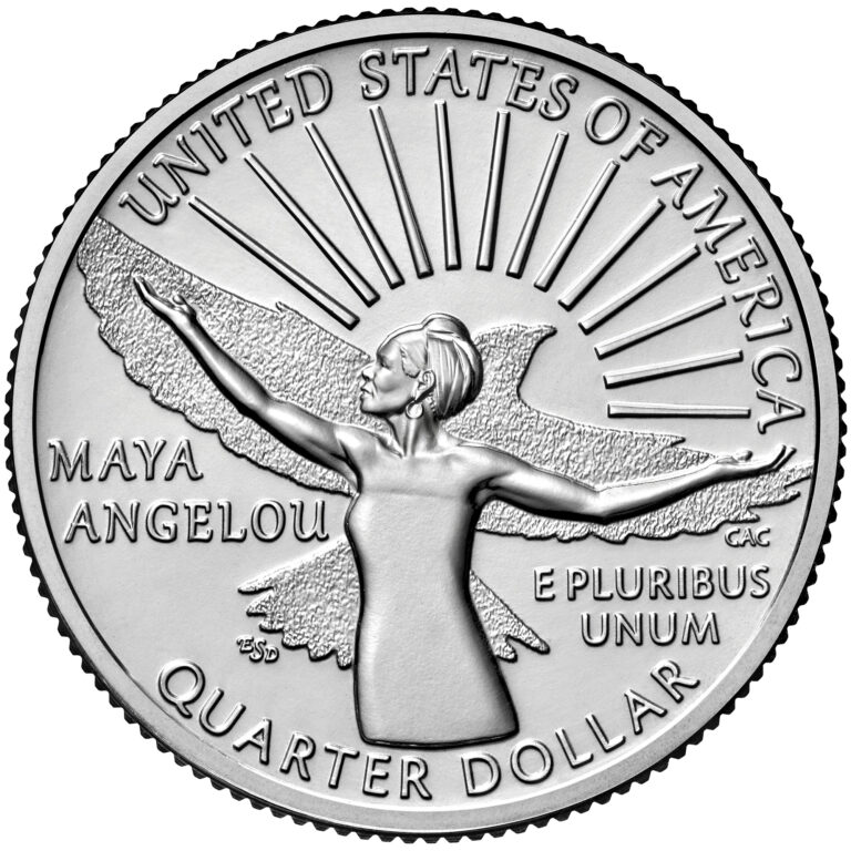 2022 American Women Quarters Coin Maya Angelou Uncirculated Reverse