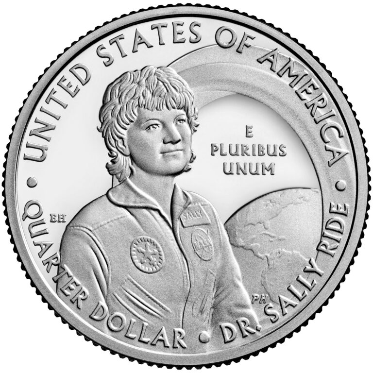 2022 American Women Quarters Coin Dr Sally Ride Proof Reverse