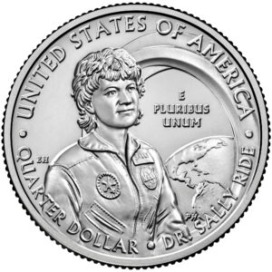 2022 American Women Quarters Coin Dr. Sally Ride Uncirculated Reverse