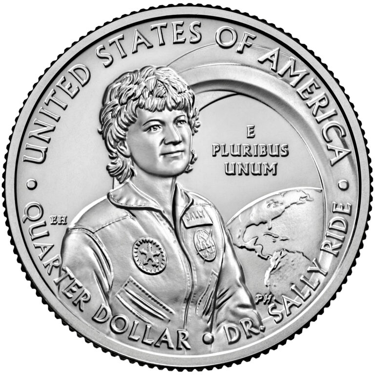 2022 American Women Quarters Coin Dr Sally Ride Uncirculated Reverse