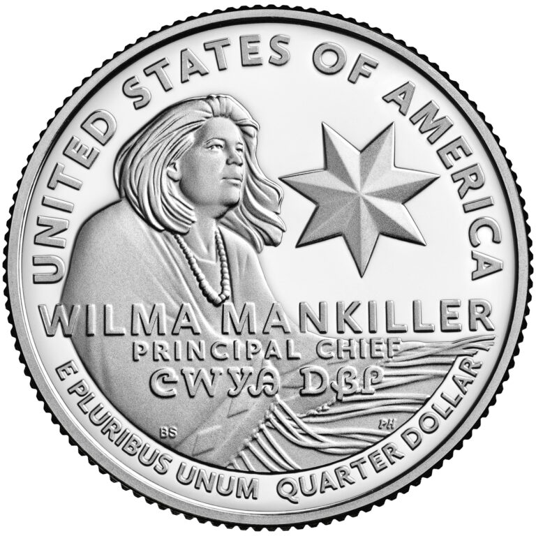 2022 American Women Quarters Coin Wilma Mankiller Proof Reverse