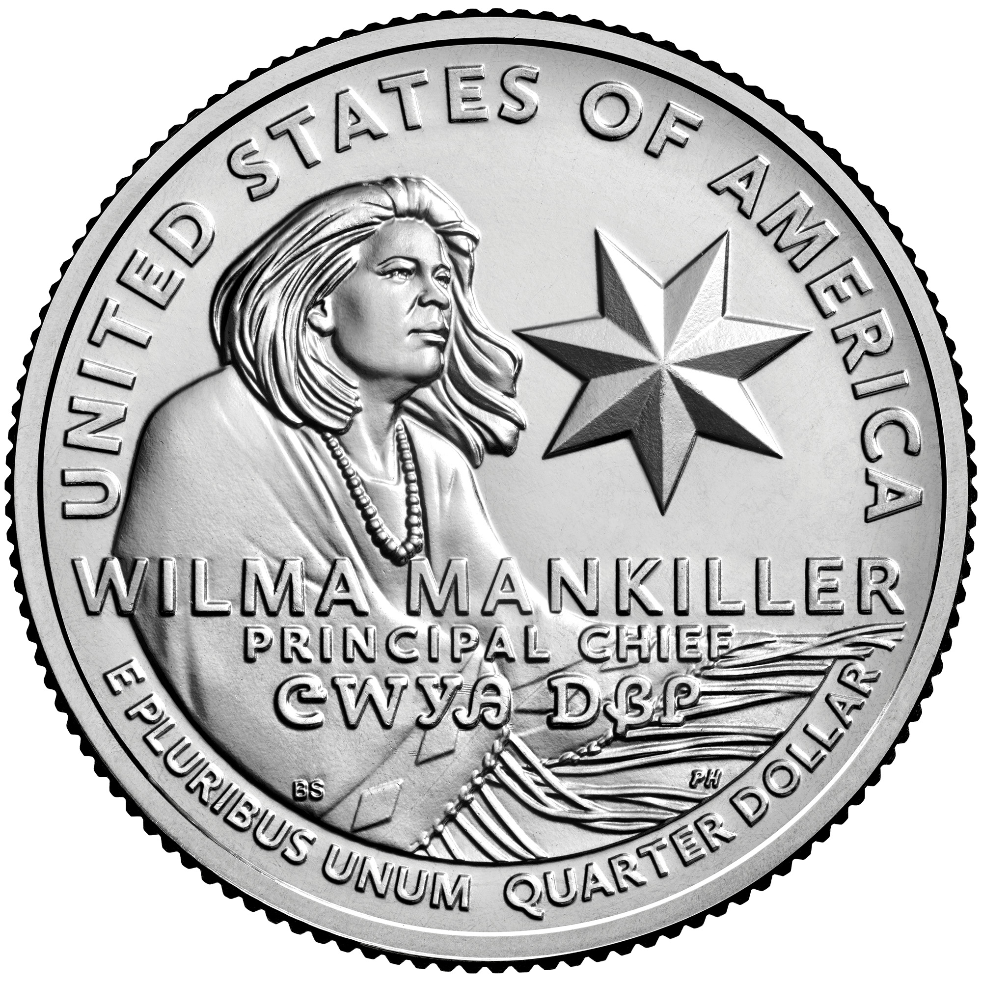 2022 American Women Quarters Coin Wilma Mankiller Uncirculated Reverse