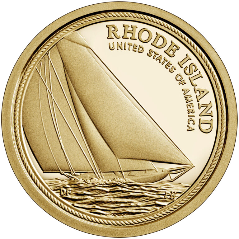 2022 American Innovation One Dollar Coin Rhode Island Proof Reverse