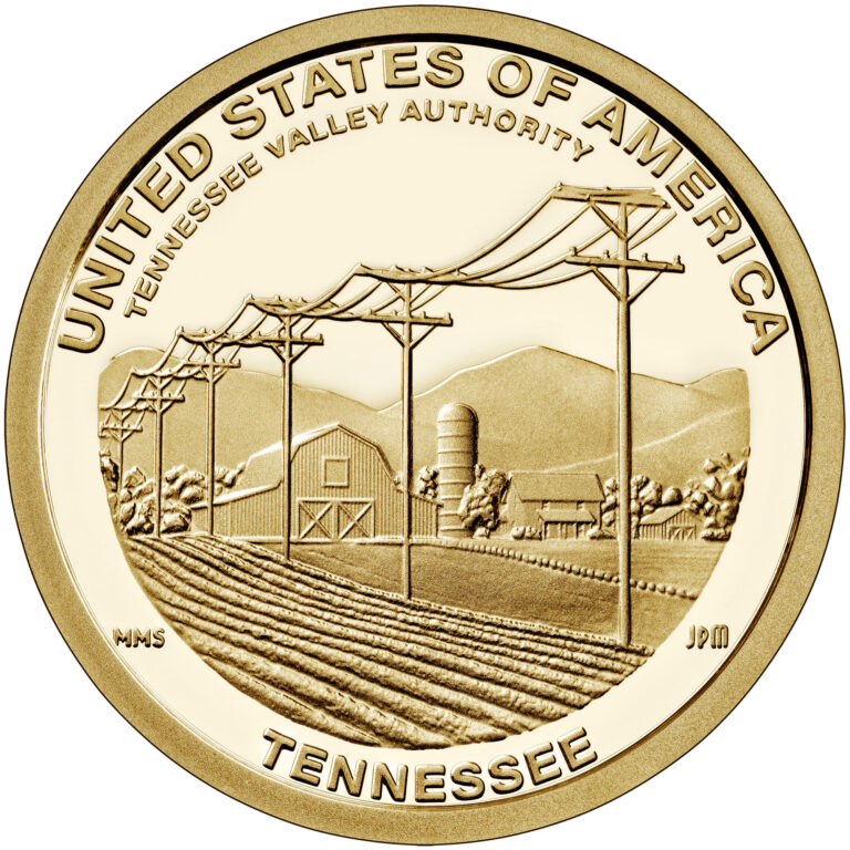 2022 American Innovation One Dollar Coin Tennessee Proof Reverse