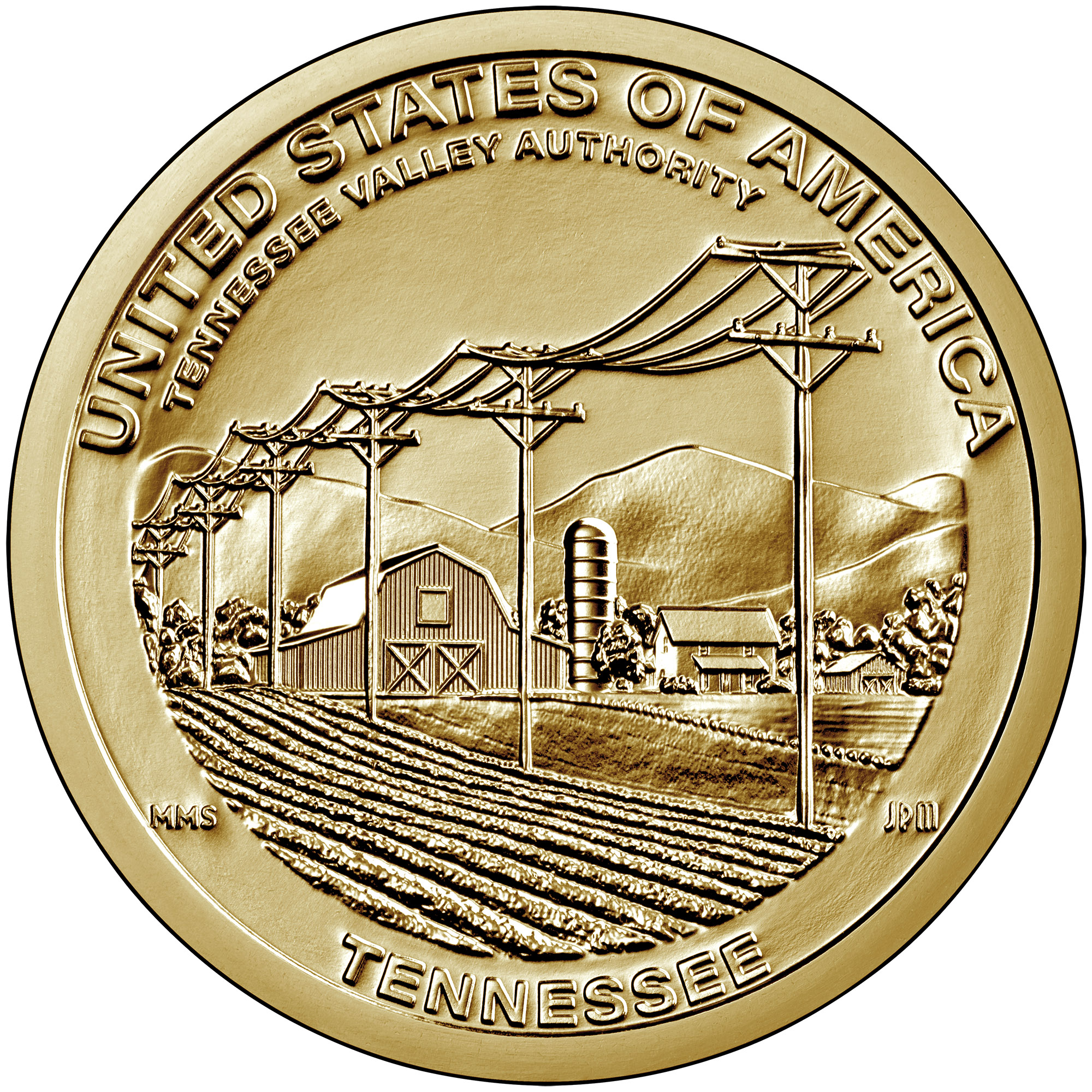 2022 American Innovation One Dollar Coin Tennessee Uncirculated Reverse