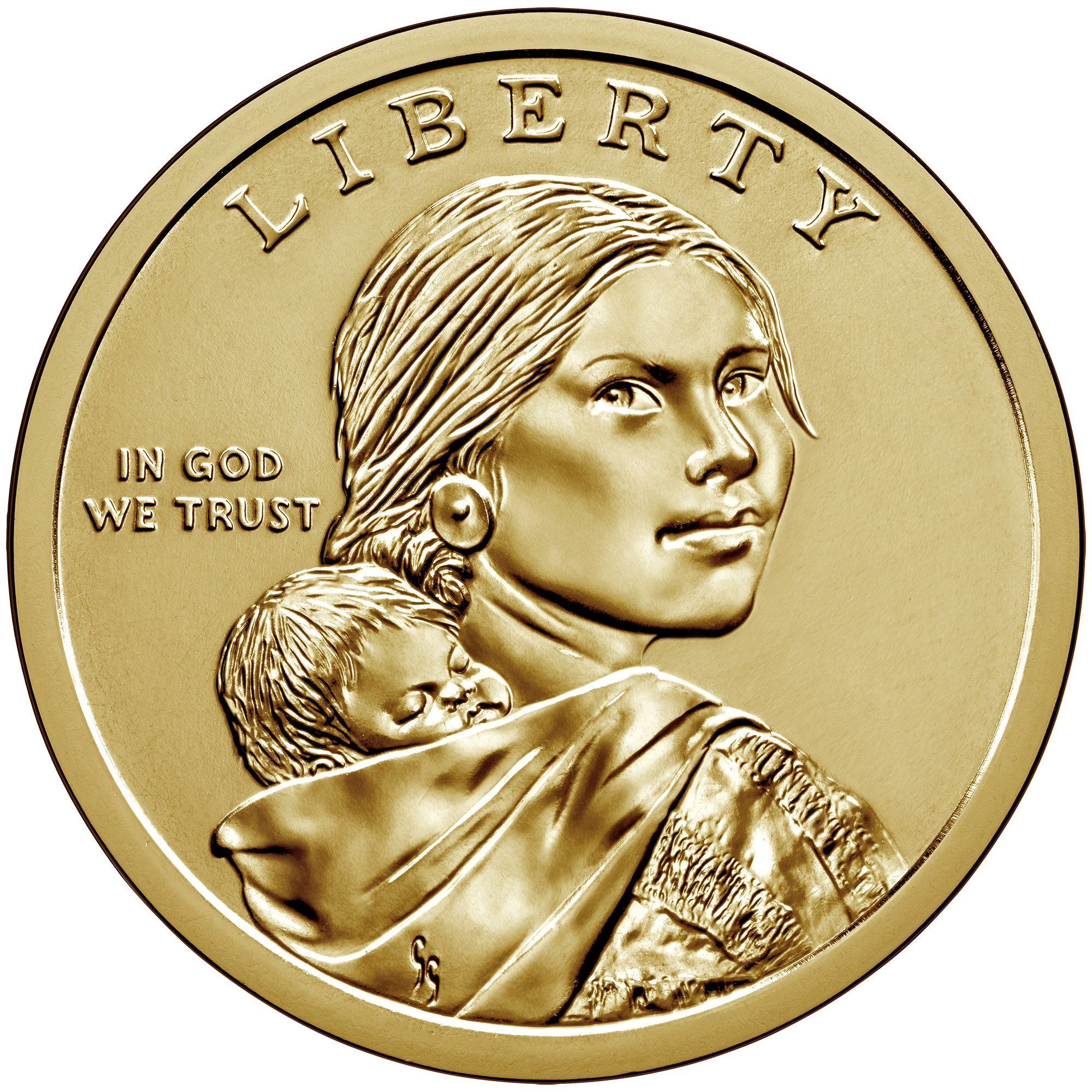 2015 P Dollar 2 Coin Set Uncirculated Sacagawea/Golden D Native American 