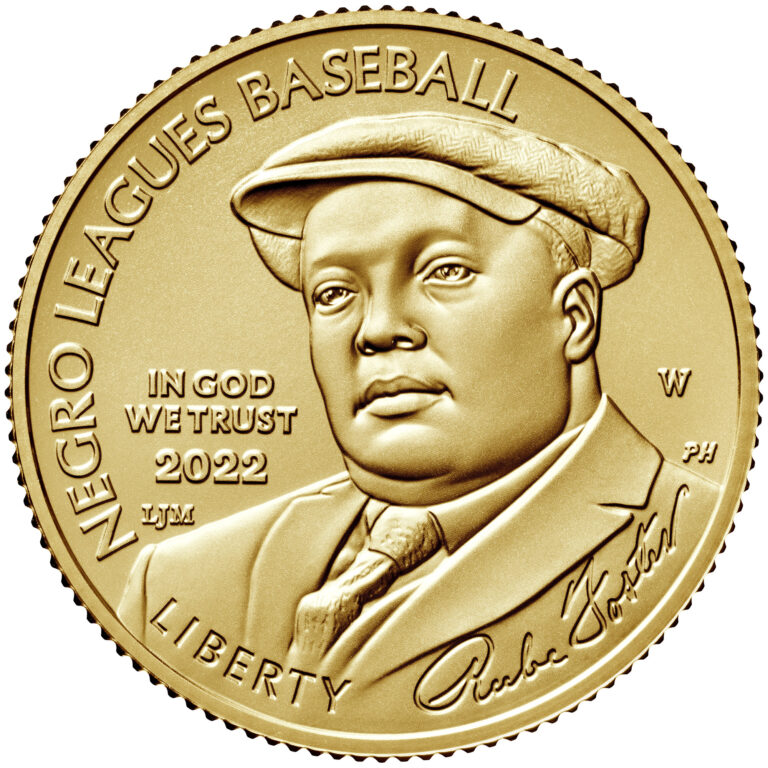 2022 Negro Leagues Baseball Commemorative Gold Uncirculated Obverse