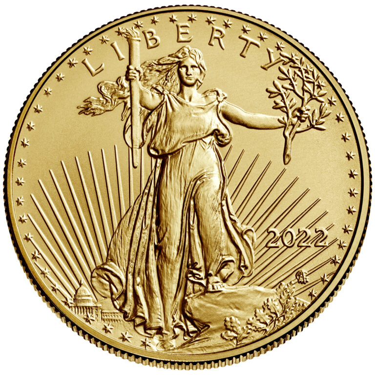 2022 American Eagle Gold Half Ounce Bullion Coin Obverse