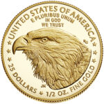 2022 American Eagle Gold Half Ounce Proof Coin Reverse