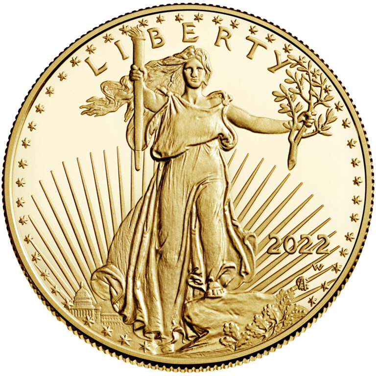 2022 American Eagle Gold One Ounce Proof Coin Obverse