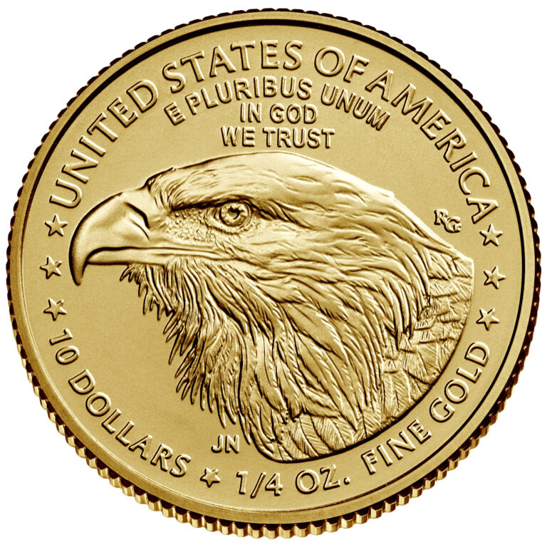 2022 American Eagle Gold Quarter Ounce Bullion Coin Reverse