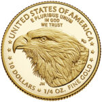 2022 American Eagle Gold Quarter Ounce Proof Coin Reverse