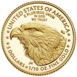 2022 American Eagle Gold Tenth Ounce Proof Coin Reverse