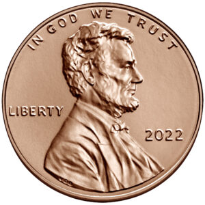 2022 Lincoln Penny Uncirculated Obverse Philadelphia