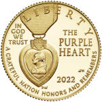 2022 National Purple Heart Hall of Honor Commemorative Gold Coin Proof Obverse