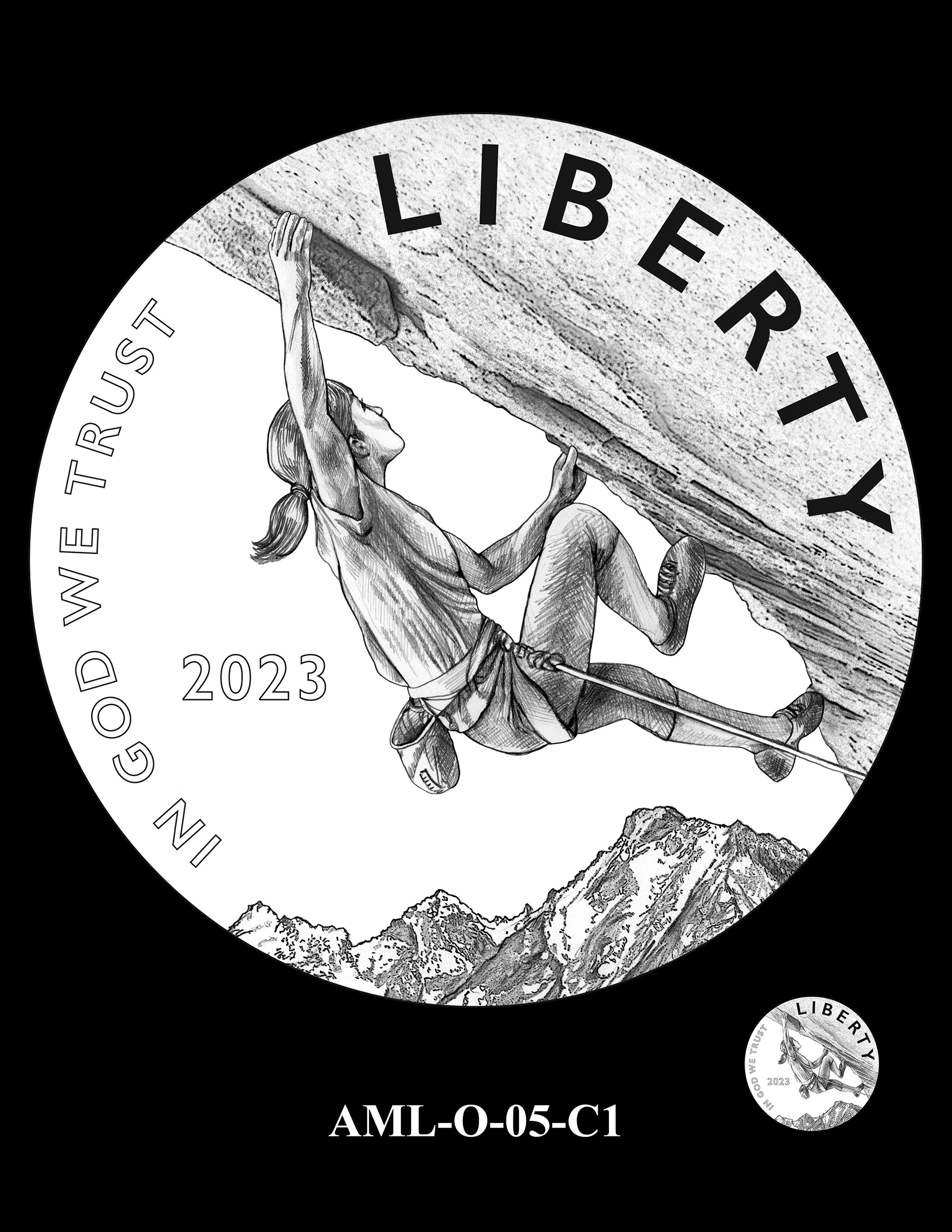AML-O-05-C1 -- 2023 American Liberty High Relief 24k Gold and Silver Medal Program