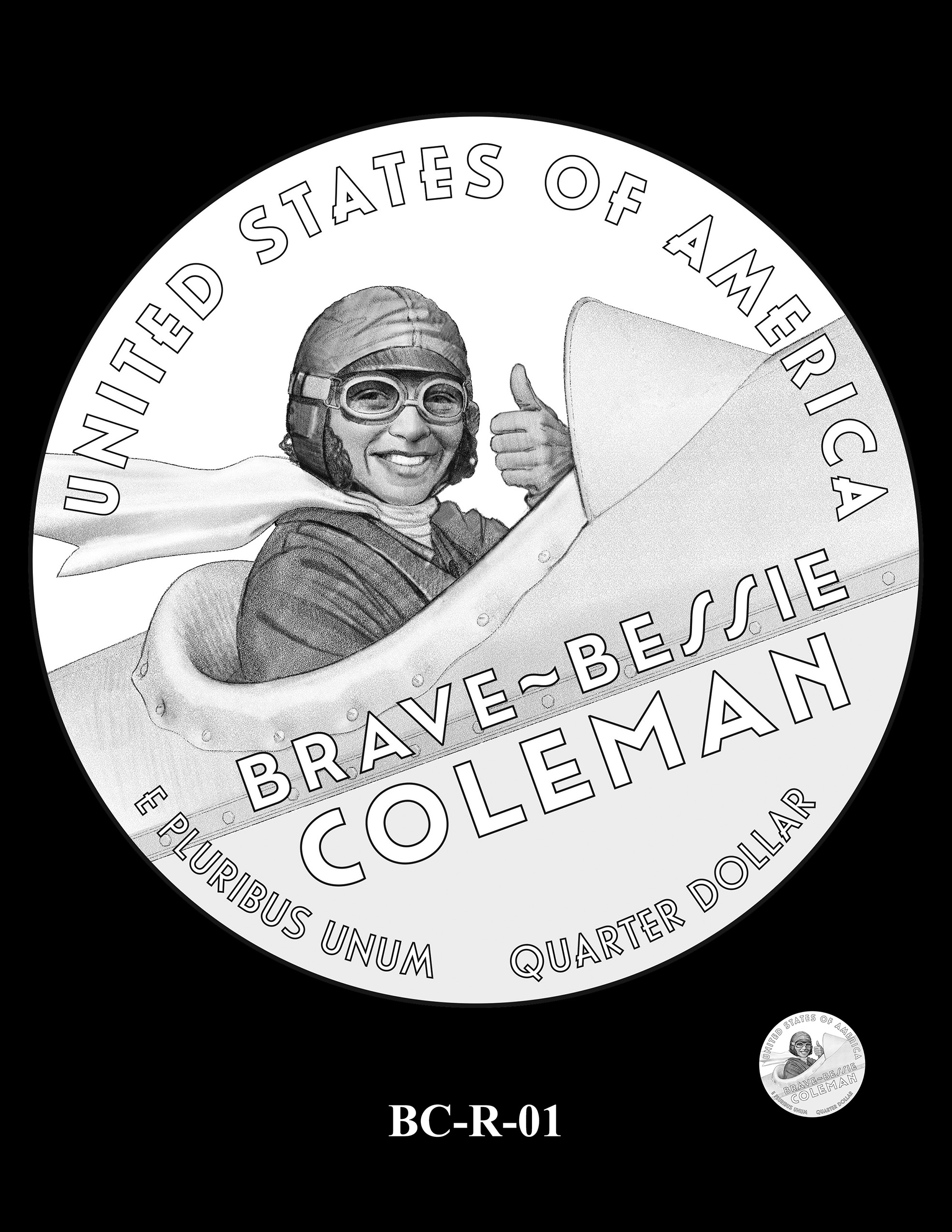 BC-R-01 -- 2023 American Women Quarters - Bessie Coleman