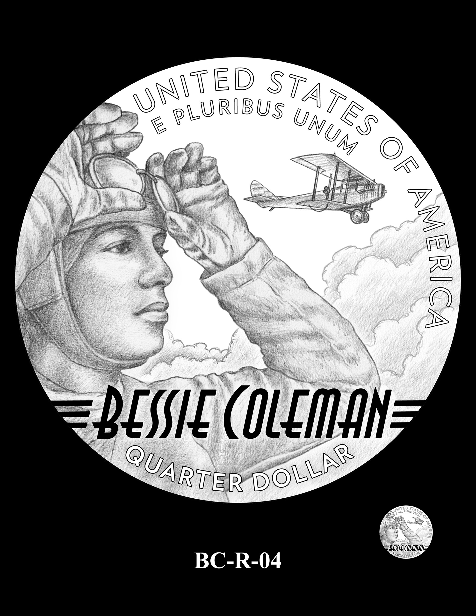 BC-R-04 -- 2023 American Women Quarters - Bessie Coleman