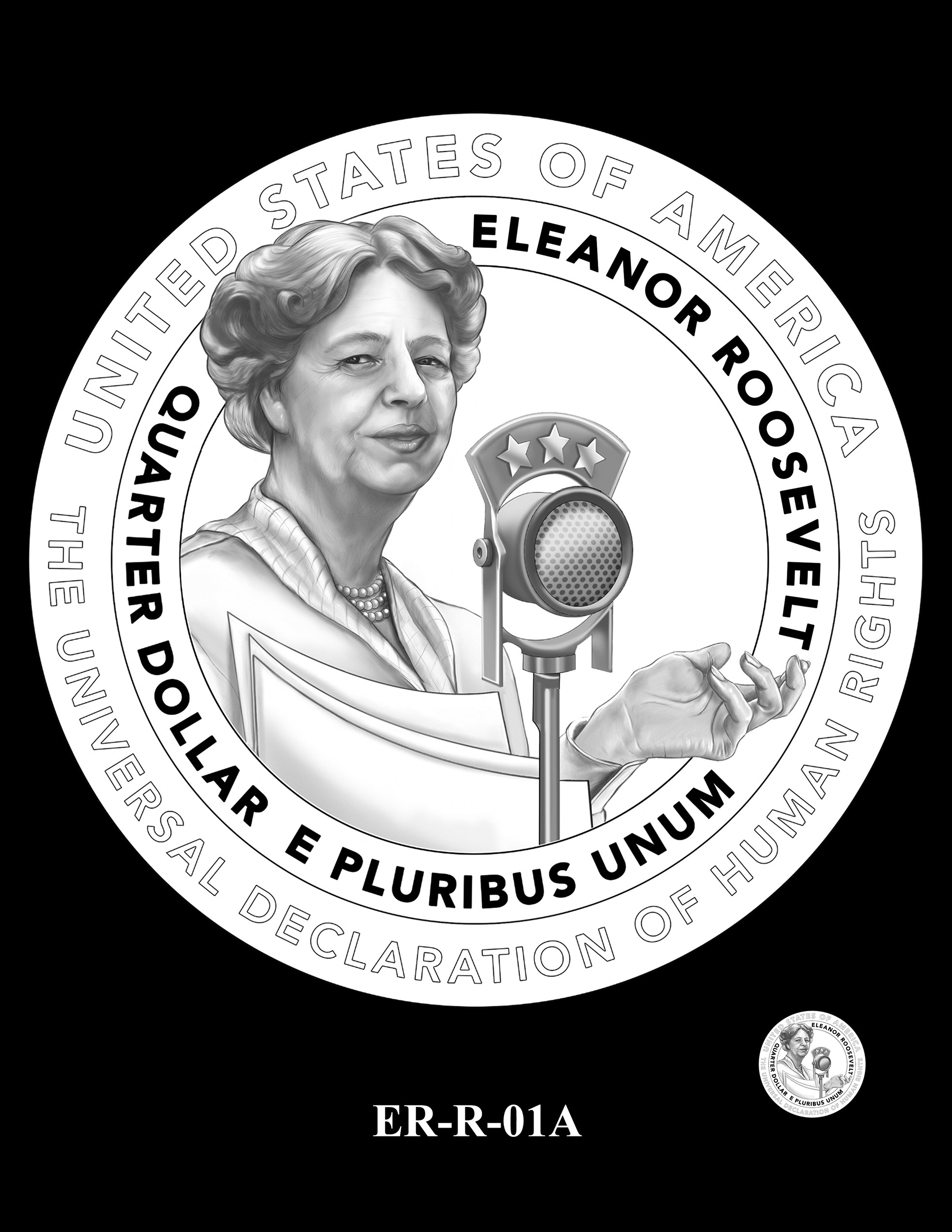 ER-R-01A -- 2023 American Women Quarters - Eleanor Roosevelt
