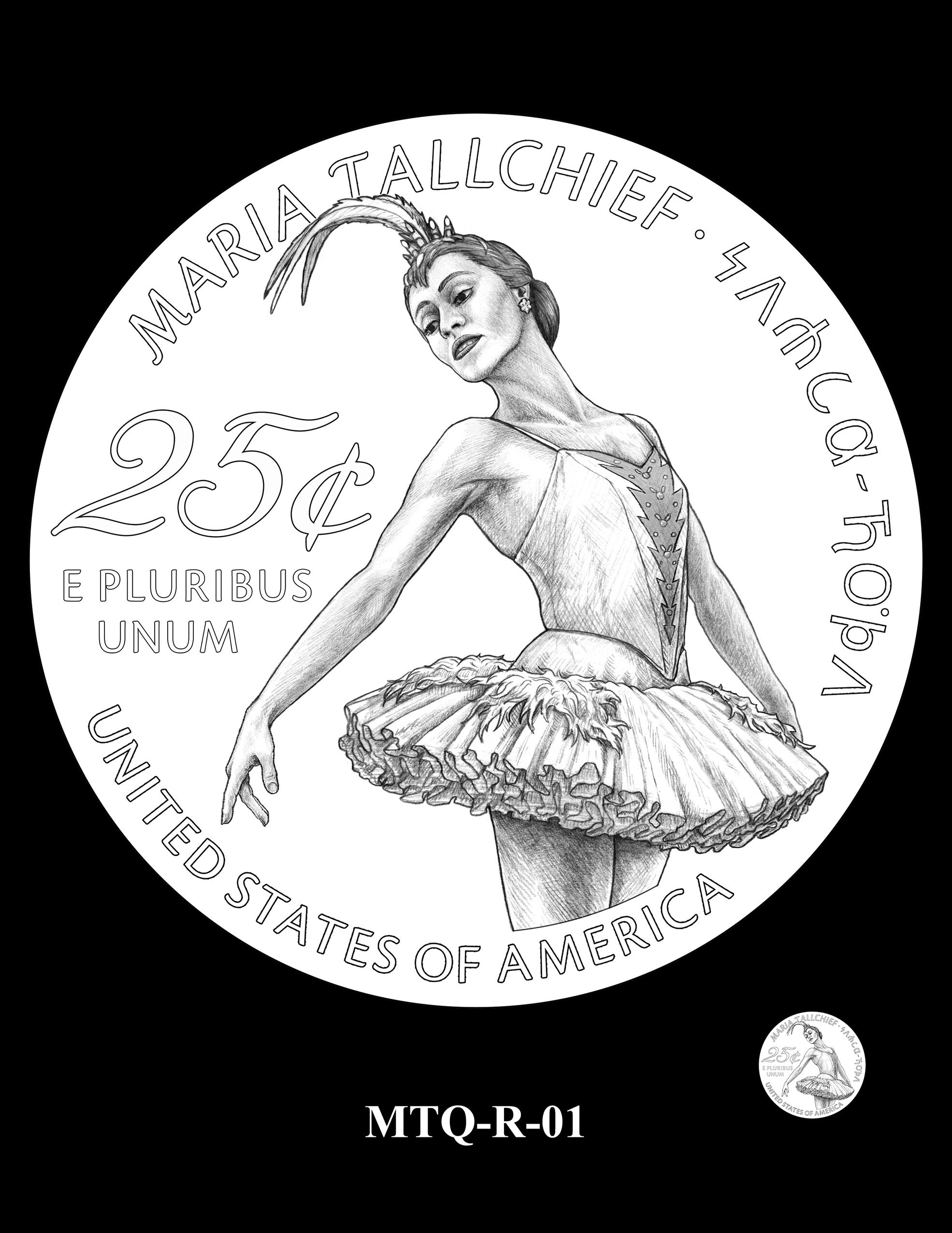 MTQ-R-01 -- 2023 American Women Quarters - Maria Tallchief