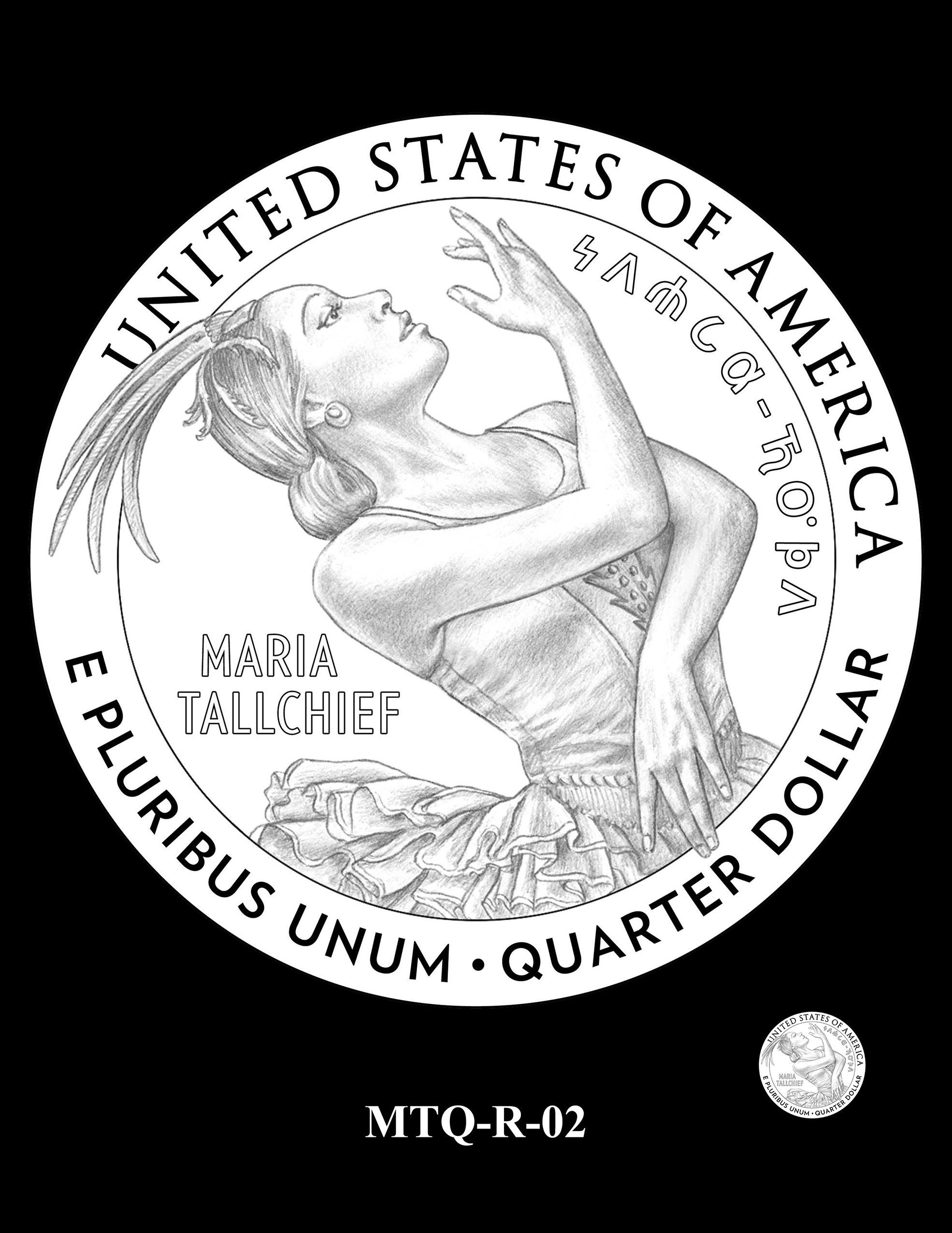 MTQ-R-02 -- 2023 American Women Quarters - Maria Tallchief